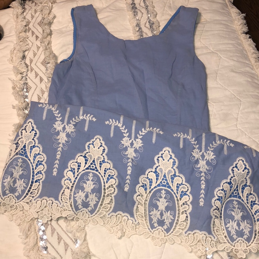 Periwinkle lace dress